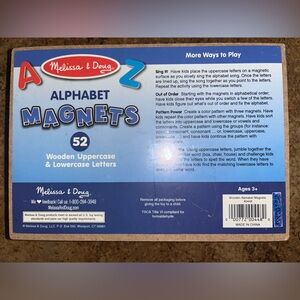 Melissa & Doug: Magnetic Wooden Alphabet Set (Upper & Lower Case, Complete)